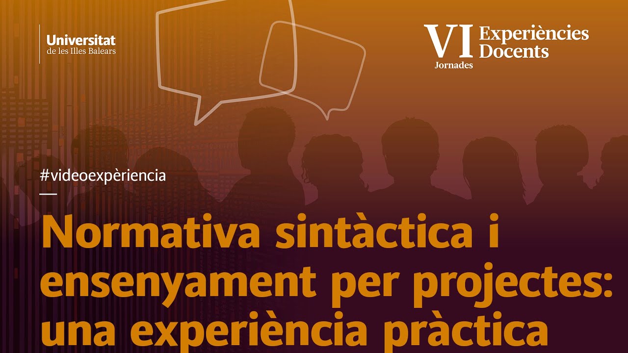 Normativa sintàctica i ensenyament per projectes: una experiència pràctica