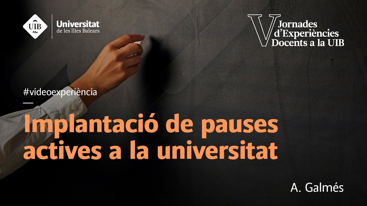 Implantació de pauses actives a la universitat