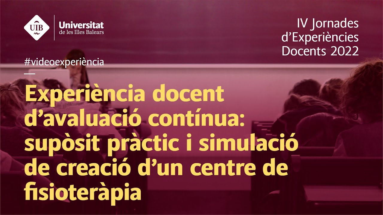 Experiència docent d'avaluació contínua: supòsit pràctic i simulació de creació d'un centre de ...