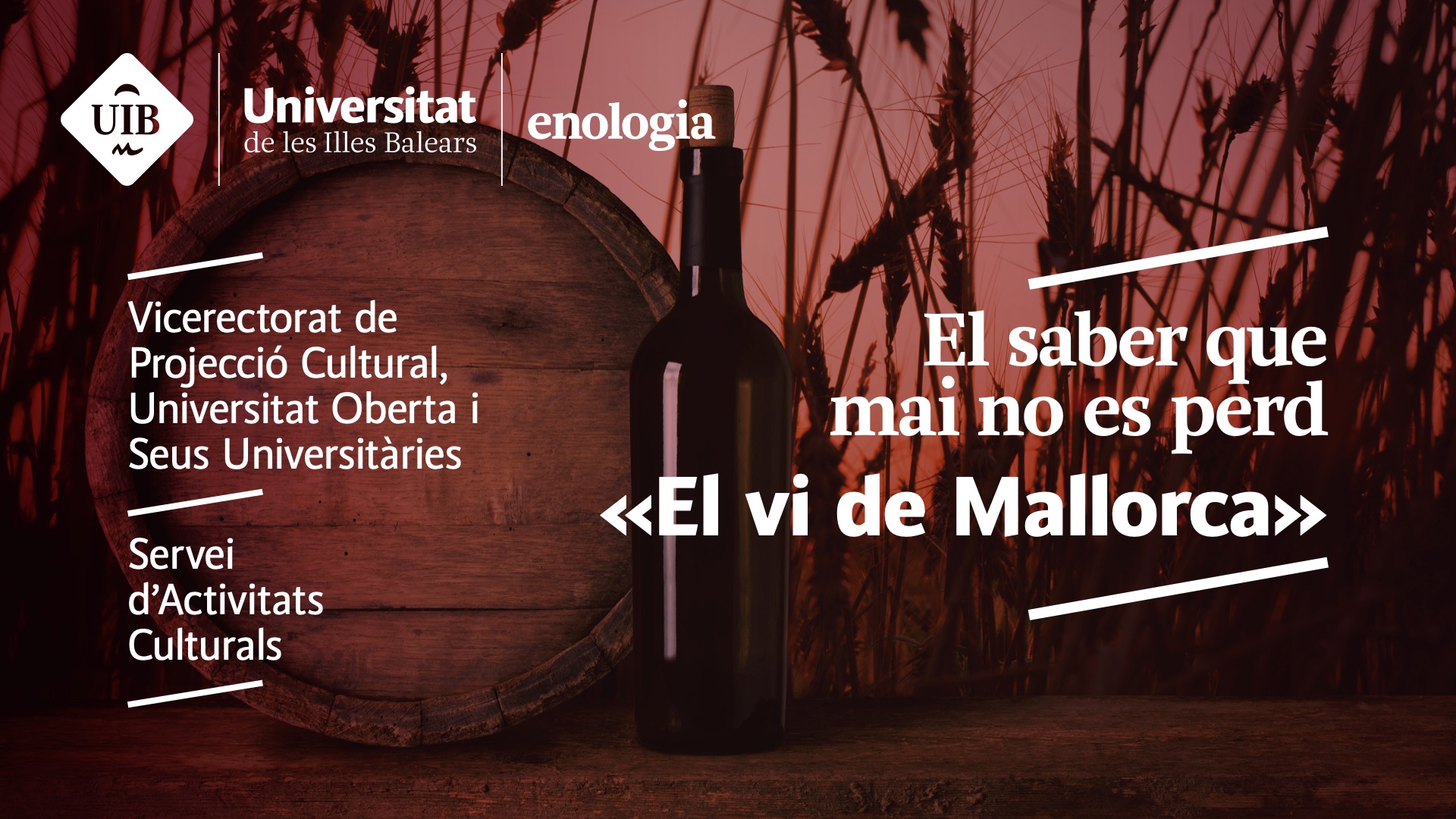 El saber que mai no es perd "el Vi de Mallorca"