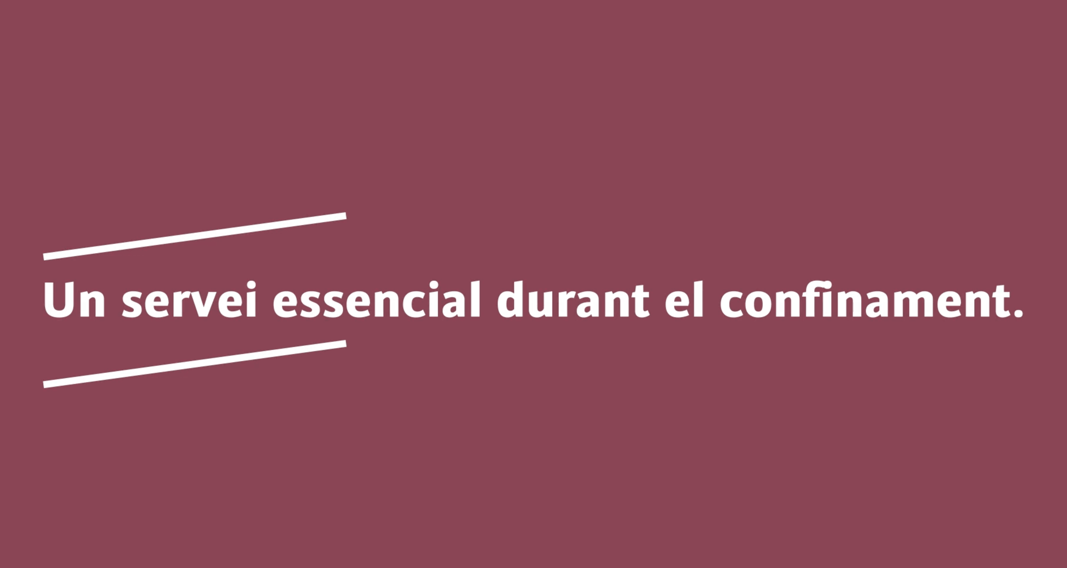 Jornada de gerència: Un servei essencial durant el confinament