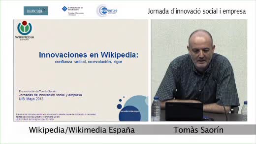 Jornada d'innovació social i empresa:  Wikipedia