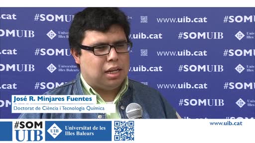 Sr. José R. Minjares Fuentes. El Banc Santander lliura 30 premis als millors estudiants de doctorat de la UIB.