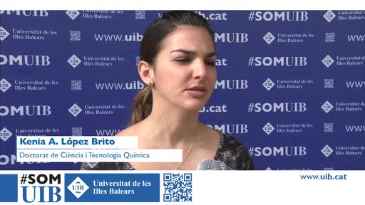 Sra. Kenia A. López Brito. El Banc Santander lliura 30 premis als millors estudiants de doctorat de la UIB