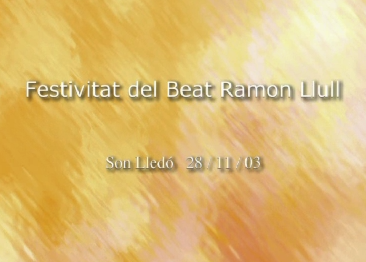 Festivitat del Beat Ramon Llull