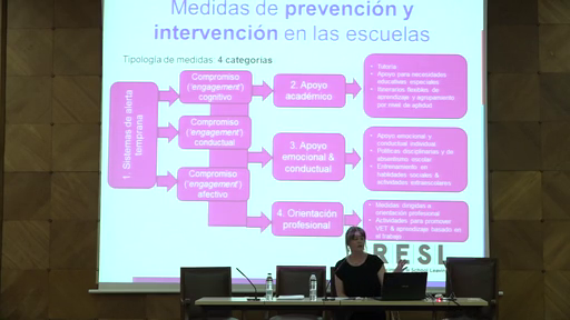 Conferència Rut Caudenberg i debat.Reducir el abandono escolar prematuro en Europa:análisis de medidas de prevención, intervención y compensación