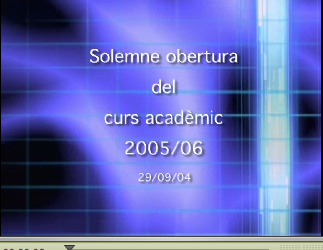 Cerimònia d'obertura de l'any acadèmic 2005-2006