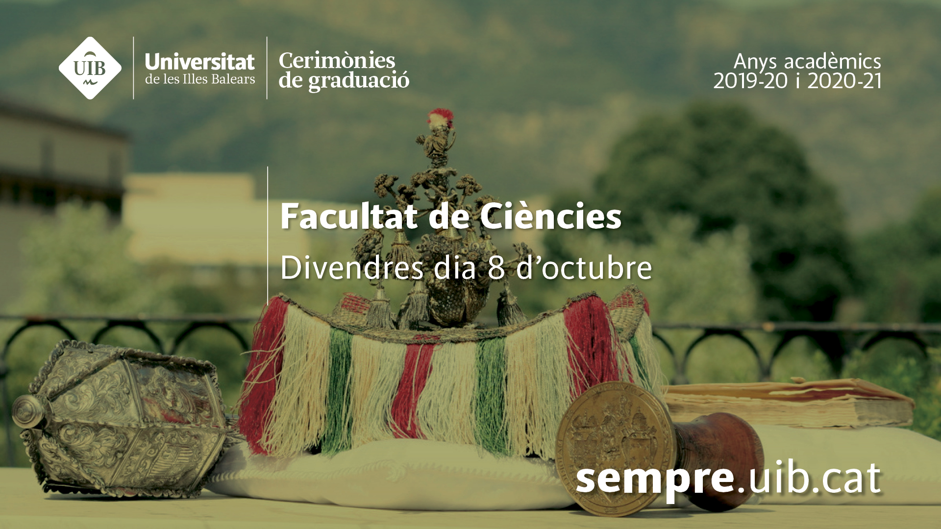 Cerimònia de graduació de la Facultat de Ciències. Anys acadèmics 2019-20 i 2020-21