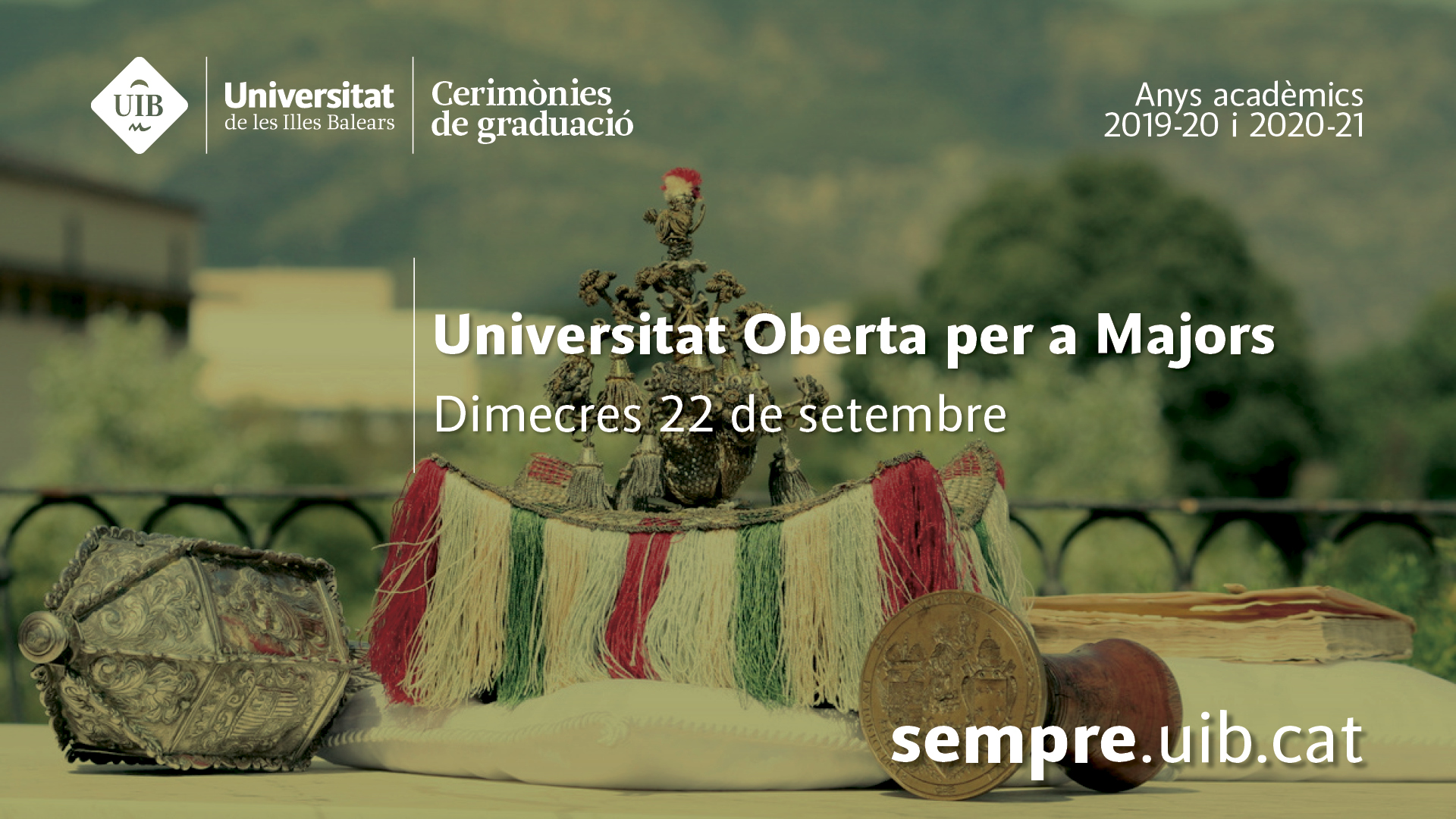 Cerimònia de graduació de la Universitat Oberta per a Majors. Anys acadèmics 2019-20 i 2020-21