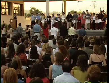 Cerimònia de graduació a Palma de l'any acadèmic 2001-2002