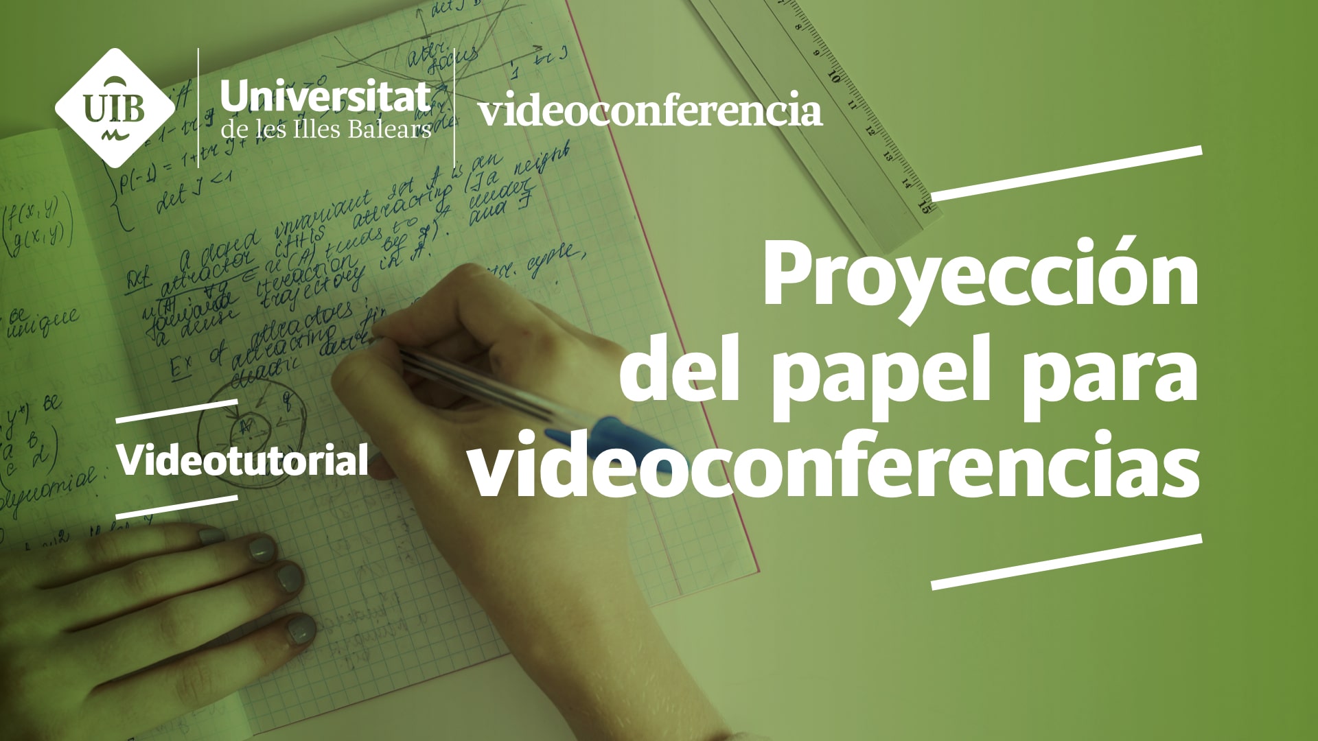 Proyección del papel para videoconferencias