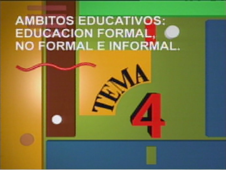 Educación formal, no formal e informal 