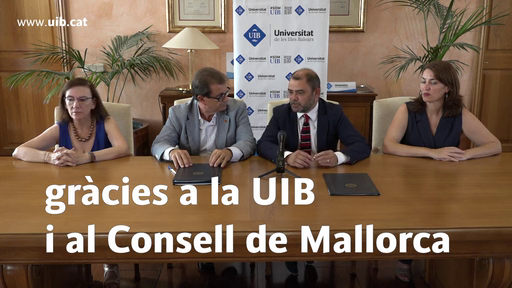 Signatura d'un conveni amb el Consell de Mallorca