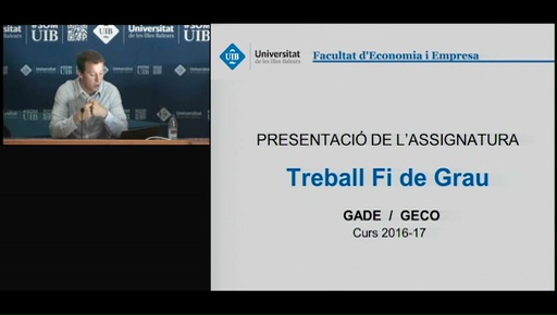 Treball Acadèmic de Grau d'Administració d'Empreses i Economia