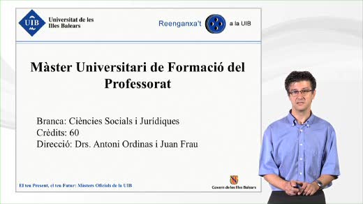 Màster Universitari de Formació del Professorat