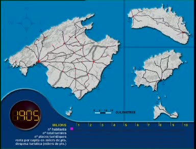 Ocupació de territori a les Illes Balears 1900-2000 